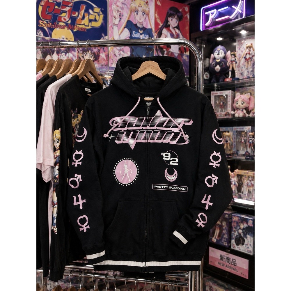 Pretty Guardian Sailor Moon Hoodie Girls Small Sailor Scouts Zip Hooded Sweater